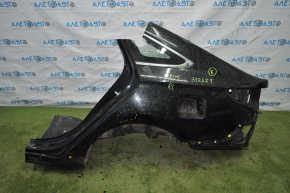 Quarter wing rear left Hyundai Sonata 15-19 black, pokes
