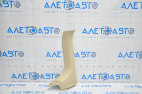 Left trunk opening trim Lexus RX350 RX450h 10-15 beige, broken crepe, whitened plastic