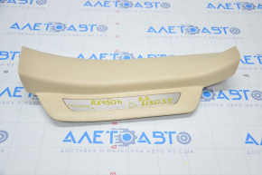 Door sill trim rear right Lexus RX350 RX450h 10-15 beige, broken crepe, pokes on chrome