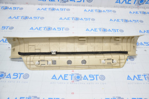 Door sill trim front left Lexus RX350 RX450h 10-15 beige, rubbed, bumps on chrome