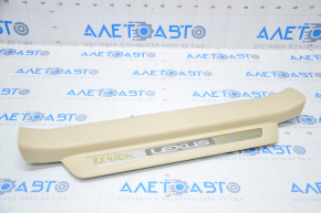 Door sill trim front right Lexus RX350 RX450h 10-15 beige, broken fastener