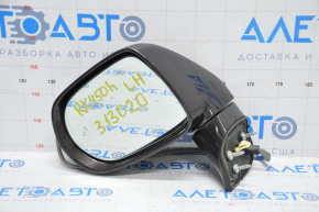 Left side mirror complete Lexus RX350 RX450h 10-15 16 pins, BSM, darkened, turn signal, brown