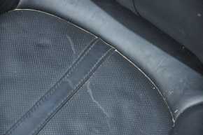 Passenger seat Lincoln MKX 16-17 with airbag, electric, leather black, worn leather