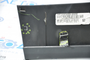Trunk door trim right Lincoln MKX 16-18 black, broken fastener, whitened plastic, scratch