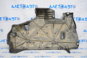 Rear left underbody protection Toyota Camry v70 18-24 2.5, 3.5 FWD is dented, fasteners are torn