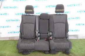 Rear row of seats 2 row Dodge Journey 11-19 cloth black