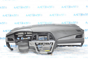 Dashboard front panel without AIRBAG Hyundai Sonata 15-17 black