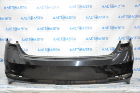 Rear bumper bare Hyundai Sonata 15-17 black S3