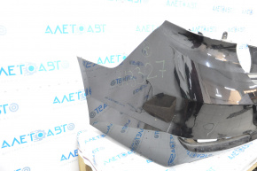 Rear bumper bare Hyundai Sonata 15-17 black S3
