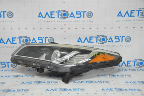 Headlight front left bare Hyundai Sonata 15-17 halogen without fastening spider web
