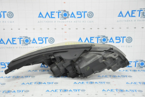 Headlight front left bare Hyundai Sonata 15-17 halogen without fastening spider web