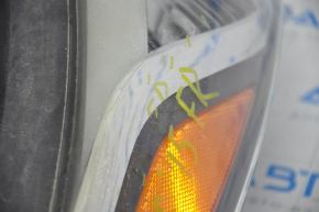Headlight front right bare Hyundai Sonata 15-17 halogen without fastening spider web