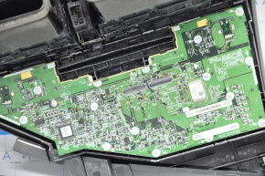 Radio, Tape, Climate Control, Panel Assembly Lexus RX350 RX450h Type 3, Peeled Chrome, Crack, Water Damage