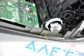 Radio, Tape, Climate Control, Panel Assembly Lexus RX350 RX450h Type 3, Peeled Chrome, Crack, Water Damage