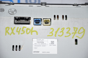 Monitor, display, navigation Lexus RX450h 13-15 rest, water damage