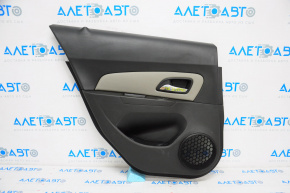 Door trim card rear left Chevrolet Cruze 11-16, black with gray insert