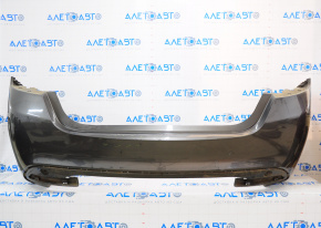 Rear bumper bare Chrysler 200 15-17 graphite, scratches, cracked, cracks in the crepe