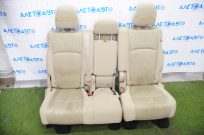 Rear row of seats 2 row Dodge Journey 11-19 cloth beige