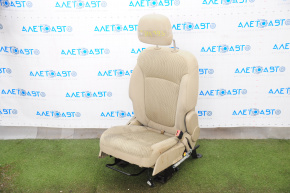 Passenger seat Dodge Journey 11-17 without airbag, fur, beige cloth, dry cleanable