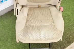 Passenger seat Dodge Journey 11-17 without airbag, fur, beige cloth, dry cleanable