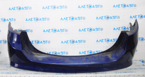 Rear bumper bare Ford Fusion mk5 13-18 blue, dent, broken fastener
