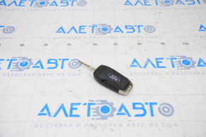 Ford Fusion mk5 13-16 key 4 buttons, folding, worn, cracks