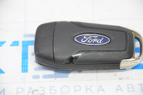 Ford Fusion mk5 13-16 key 4 buttons, folding, worn, cracks