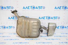 Muffler rear part barrel left Hyundai Sonata 15-17 2.4 Sport, dented nozzle