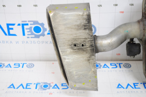 Muffler rear part barrel left Hyundai Sonata 15-17 2.4 Sport, dented nozzle