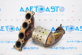 Exhaust manifold with catalytic converter Hyundai Sonata 15-19 2.4