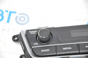 Hyundai Sonata 15-17 Clock Panel with Radio Control Useful Chrome