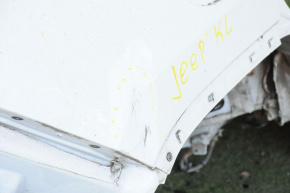 Quarter wing rear right Jeep Cherokee KL 14-18 white, dent, dented sunset