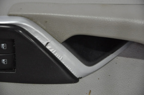 Door trim card front left Toyota Camry v55 15-17 usa gray, chrome peeled, scratched