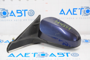 Left side mirror complete Toyota Camry v55 15-17 5 pins, heated, blue