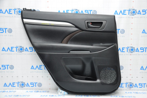 Door trim panel rear left Toyota Highlander 14-16 black