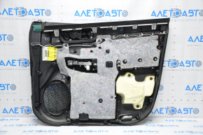 Door trim card front left Toyota Highlander 14-16 black bump, scratch on overlay