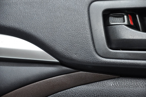 Door trim card front left Toyota Highlander 14-16 black bump, scratch on overlay