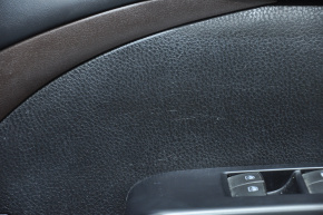 Door trim card front left Toyota Highlander 14-16 black bump, scratch on overlay