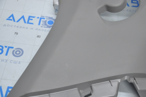 Rear pillar trim left rear Toyota Highlander 14-19 gray, worn, broken mount