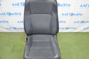 Driver's seat Toyota Highlander 14-19 with airbag, electric, combination leather black, worn leather