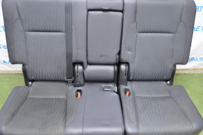 Rear row of seats 2 row Toyota Highlander 14-16 combined leather black