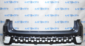 Rear bumper bare Toyota Highlander 14-19 without parking sensors blue