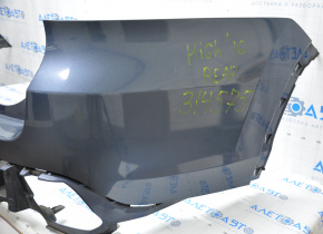 Rear bumper bare Toyota Highlander 14-19 without parking sensors blue