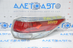 Light outer wing right Toyota Highlander 14-16
