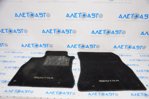 Set of floor mats for Nissan Sentra 20-25, cloth, black, dry-cleanable