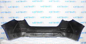 Rear bumper bare Nissan Sentra 20-24 blue, dented, broken fastener