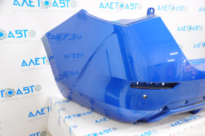 Rear bumper bare Nissan Sentra 20-24 blue, dented, broken fastener