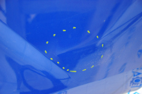 Rear bumper bare Nissan Sentra 20-24 blue, dented, broken fastener