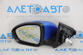 Side mirror left complete Nissan Sentra 20-24 blue, turn signal, 7 pins