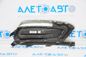 Front bumper grille left Chevrolet Cruze 15-16 rest without fog lights, chrome
